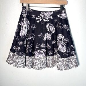 Prabal Gurung for Target Blue and White Mini Skater Skirt